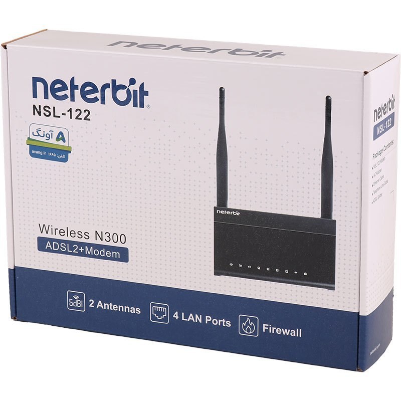 مودم روتر +ADSL2 نتربیت مدل NSL-122