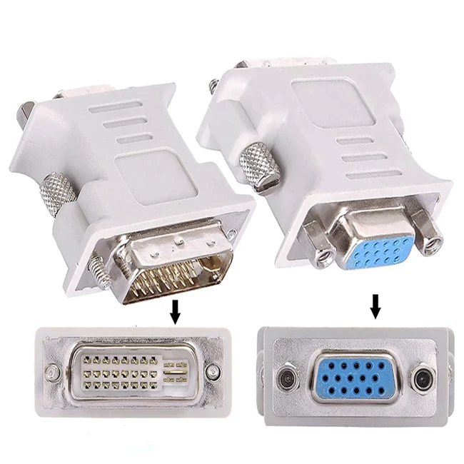 مبدل DVI به VGA مدل 5+24
DVI (24+5) Male to VGA Female Adapter
