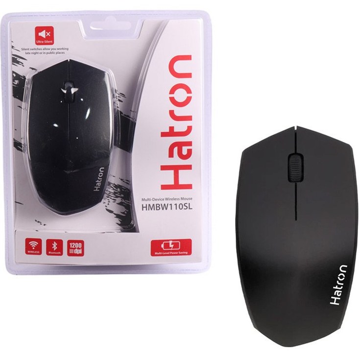 ماوس بی‌سیم و بلوتوثی سایلنت هترون مدل HMBW110SL