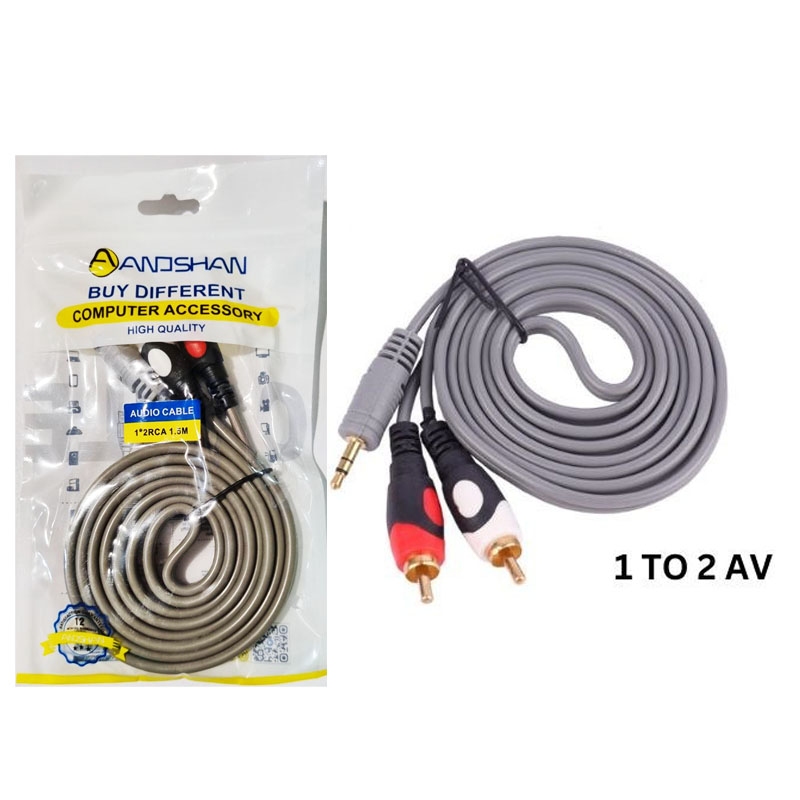 کابل 1 به 2 صدا ANOSHAN AUDIO CABLE 1*2 GOOD 1.5M