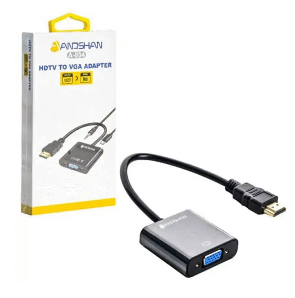 تبدیل ANOSHAN HDMI TO VGA 804
 ANOSHAN HDMI to VGA Adapter مدل A‑804
