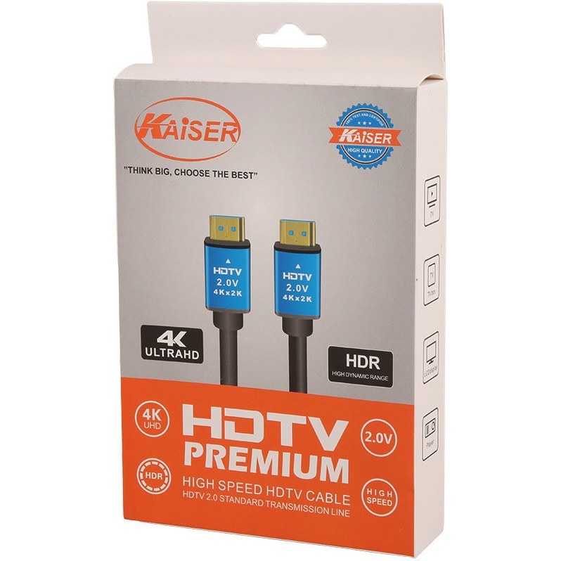 کابل HDMI 4K 2V کایزر (KAISER) طول 1.5 متر