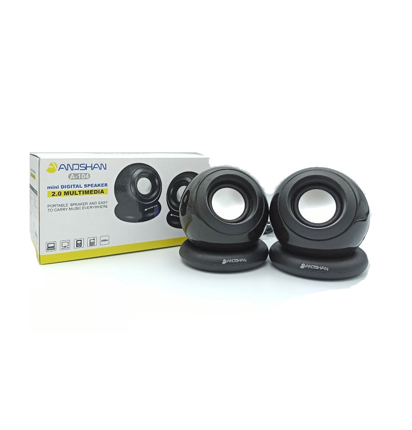 اسپیکر دوتکه لپ تاپی ANOSHAN آنوشان مدل A-104
ANOSHAN A-104 Laptop Mini Speakers