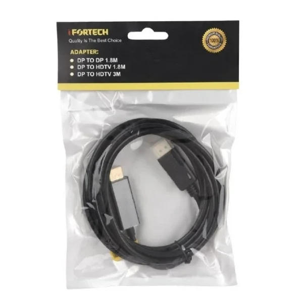 کابل تبدیل 1.8 متری آیفورتک Display به HDMI مدل Ifortech IF-1.8M