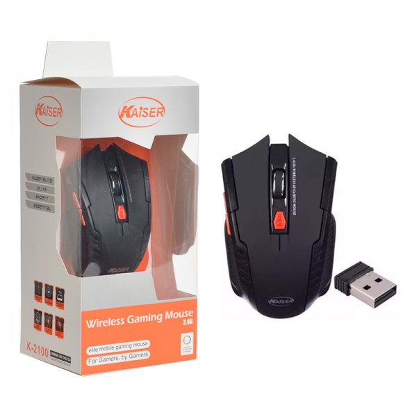 ماوس  گیمینگ بی سیم کایزر (KAISER) مدل K-2100
KAISER Wireless gaming  Mouse Model K-2100
