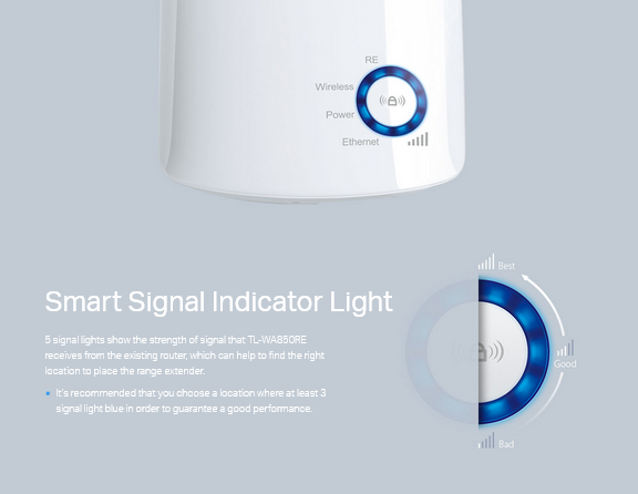 توسعه دهنده شبکه بی‌سیم 300Mbps تی پی لینک مدل TL-WA850RE