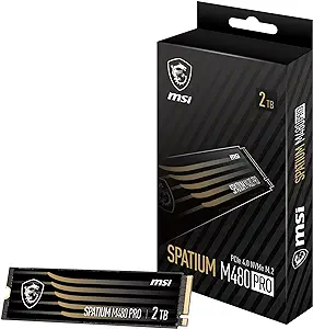 amazom حافظه SSD اینترنال ام اس آی مدل MSI SPATIUM M480 PCIe 4.0 NVMe M.2 HS ظرفیت 2TB - تصویر 1