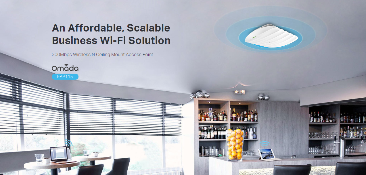 اکسس پوينت سقفی بيسيم 300Mbps تی پی لينک مدل EAP115
