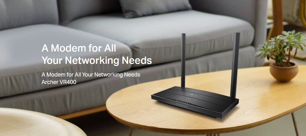 مودم روتر VDSL/ADSL بیسیم AC1200 تیپیلینک مدل Archer VR400 V3